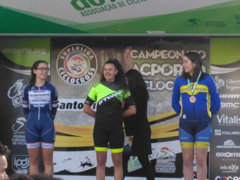 Leonor Moreira foi ao pódio na quarta etapa da Superliga Ciclocross
